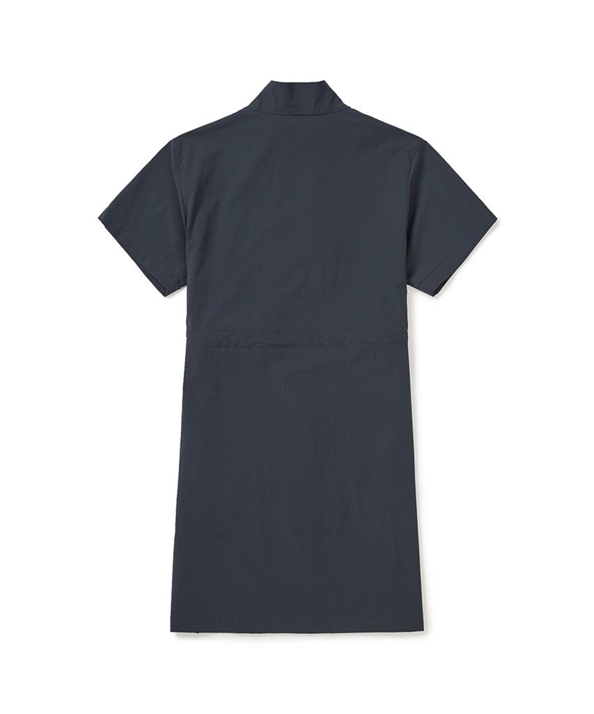 Snow Peak Apparel Air Dot Midi Dress (S25Mwtop35) Navy