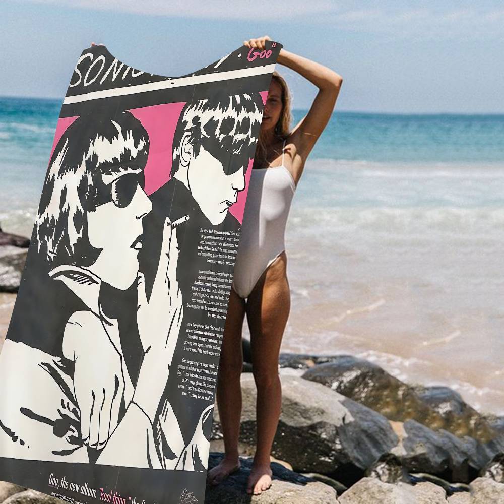 

Experimental Rock Singer Sonic Youth-Band Big Microfiber Beach Towels Quick Dry Towel Sand Beach Towels Pool Towel For Travel W30*H60(CM)