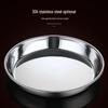Lijia Kitchenware 30cm Round Stainless Steel Serving Plate