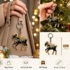 Ornate Goat Key Ring Acrylic Goat Bag Charm New Year Gift Goat Keychain  Festive Occasions