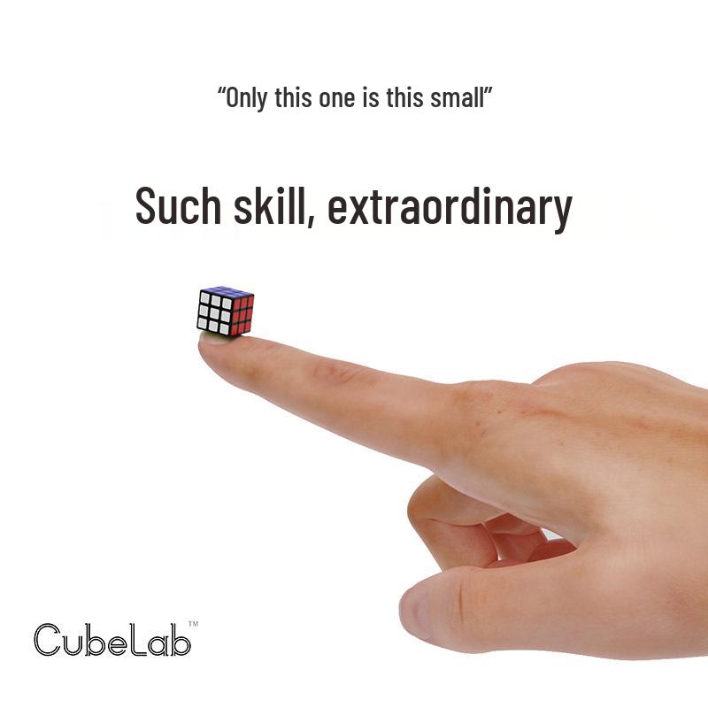 CubeLab 1 см 3x3 Мини-кубик Рубика - Гладкий, Креативный, Веселая игрушка для развития интеллекта детей розовый