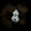 S925 Sterling Silver Daoist Gourd Pendant - Retro Chinese Style Wenwan DIY Spacer Beads