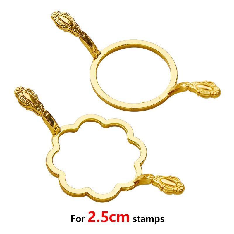 2/1pcs Wax Seal Stamp Molds Fixer Love Round Flower Shape DIY Tools Invitation Greeting Card Wedding Seals for 2.5cm Seal Stamp