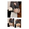Tote Bag Women Velvet Leopard Print Large Capacity Office Daily Use