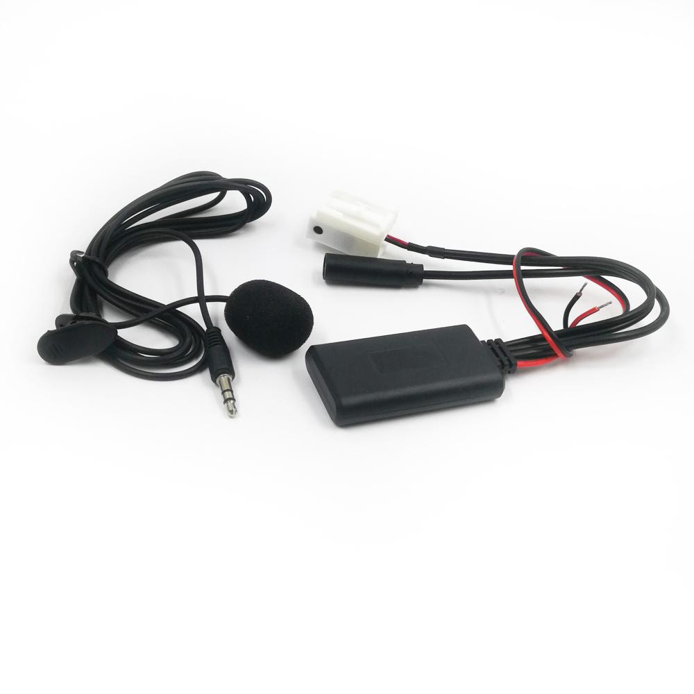 Car Bluetooth Module AUX-in Audio MP3 Music Adapter 12Pin Connector Microphone Handsfree for Peugeot RD4 Radio Model