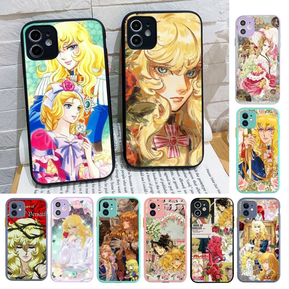 Classic Anime The Rose Of Versailles Matte Transparent Phone Cover For IPhone Case 16 15 14 13 12 11 Pro Max X XS Max Plus