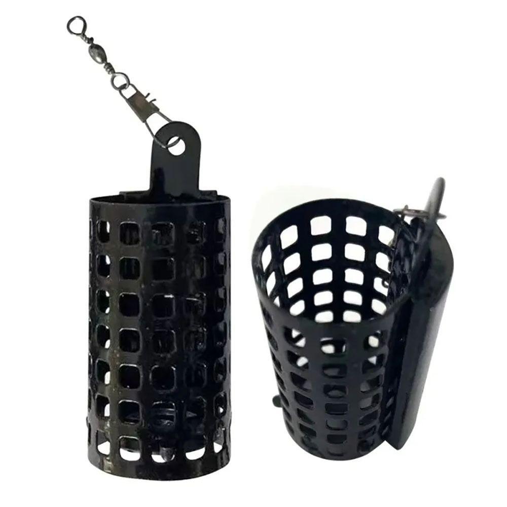 5Pcs Stainless Steel Fishings Lure Cage Fishing Tackle Trap Bait Basket New Fishing Feeder Cage