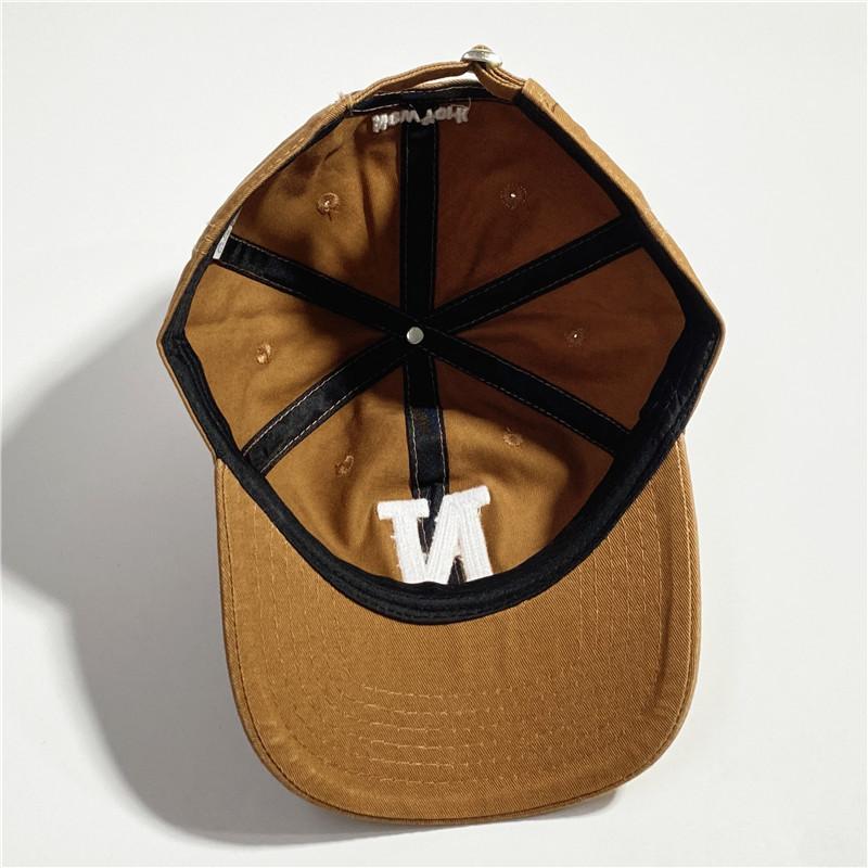 Internet-Promi-Hut Damen Retro Großes N-Stickerei Mode Vielseitige Baseballkappe Herren Ins Sonnenschutz Weiches Oberteil Kappe Trend