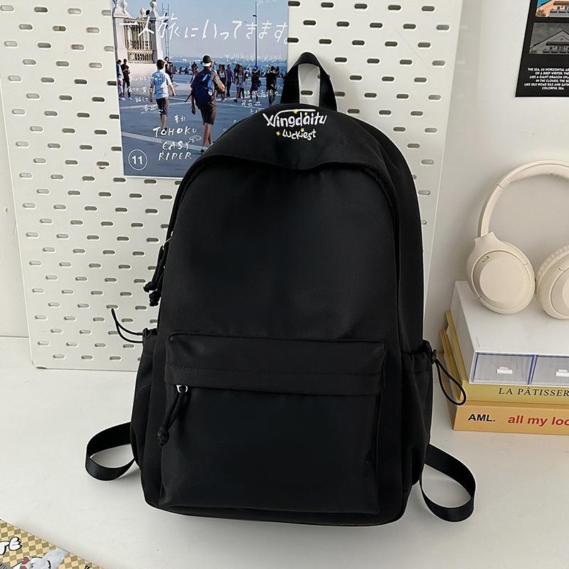 Schoolbag Korean ins new fresh and sweet backpack girl macaron color casual simple lightweight large capacity backpack