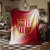 Sunderland Football Print Flannel Blanket Soft Warm Sofa Bed Throw Blanket For Home Office Bedroom