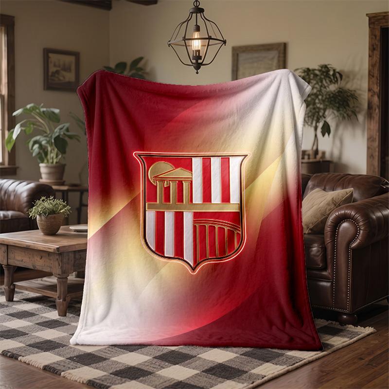 Sunderland Football Print Flannel Blanket Soft Warm Sofa Bed Throw Blanket For Home Office Bedroom