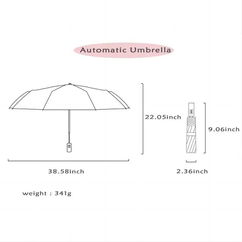 Mini Folding Automatic Umbrella Anti UV Rain Sun Umbrella Fashion Portable Wind and Light Proof Women Children Sunshade Umbrella