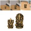 Elephant Buddha Statue Hindu Elephant God Statue Craft Desk Ornament Tabletop Decoration Figurine for Shelf Living Room Yard