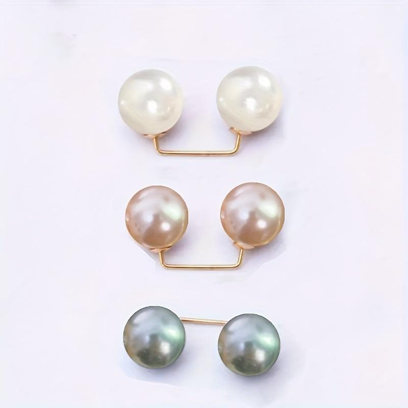 3-1pc, Anti Glare Buckle, High Gloss Pearl Brooch, Collar Changed To Small Shoulder Strap, Fixed Clothes, Skirts, Waist Changed To Large or Small