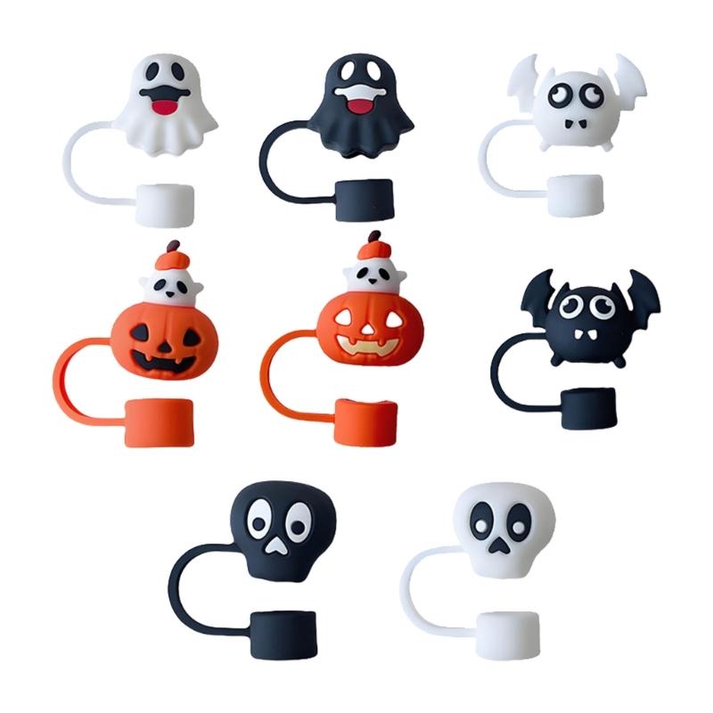 

Recyclable Soft Elastomer Vegetable Straw Canopies Set Of 8 Safe For Kids Halloween Drink Accessories 1