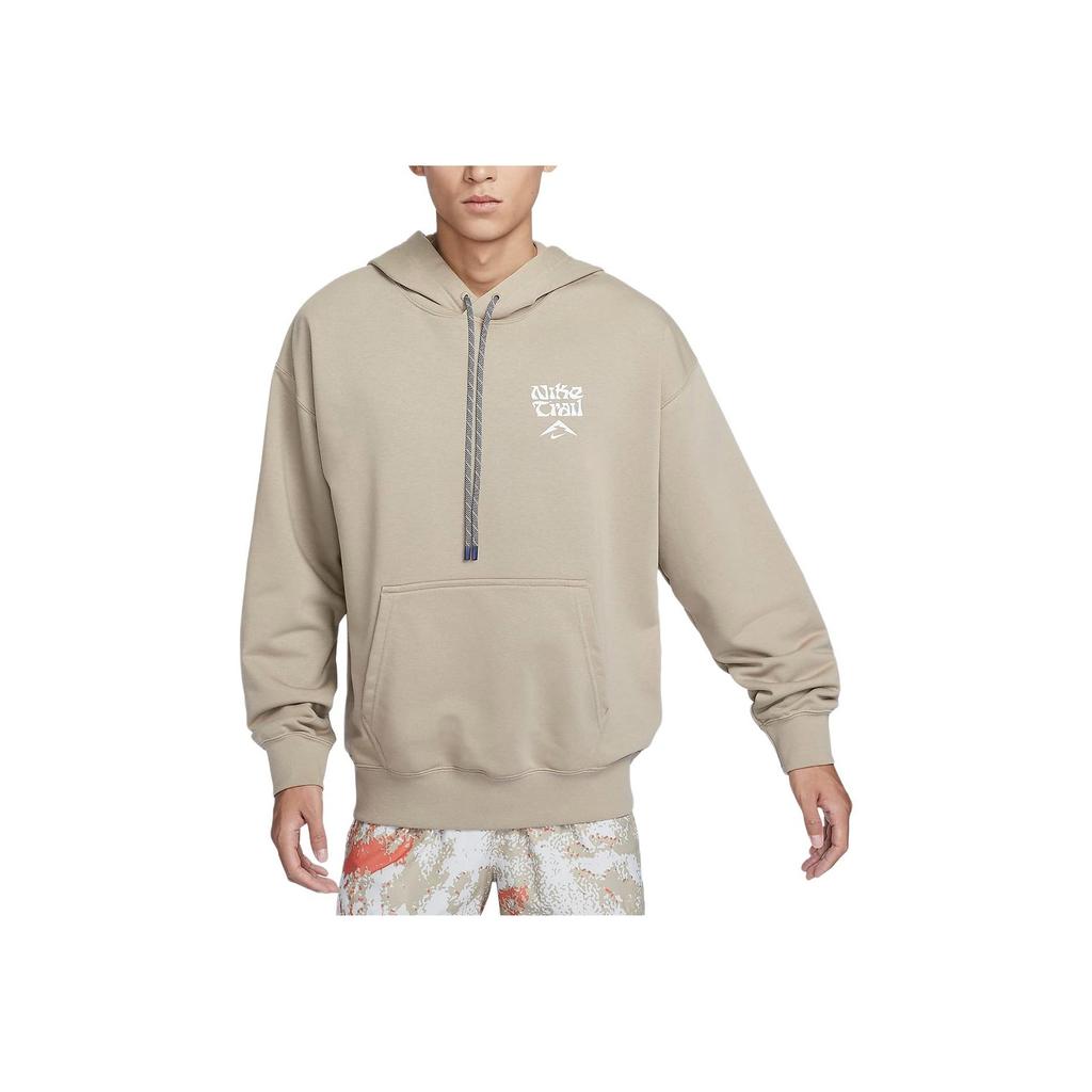 Nike Dri-Fit Trail Quick-Dry Knitted Running Hoodie Men Tops Khaki Mountain-White HF0339-247