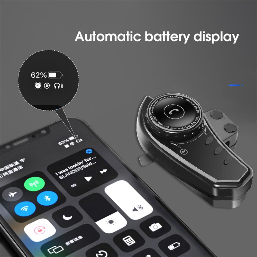 MotorMinds BT35 Helm Headset - Bluetooth 5.0 Für Motorrad