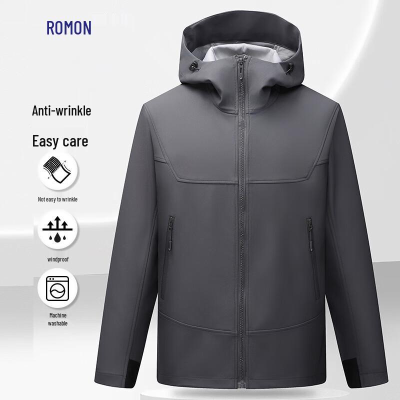 

Romon Unisex Hooded Casual Outdoor Jacket XL