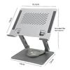 Rotatable Metal Tablet Stand for iPad - Height Adjustable with Cooling Feature