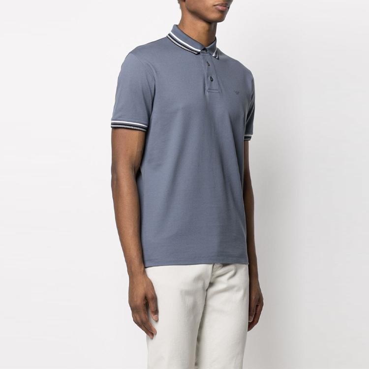 Emporio Armani Solid Color Loose Fit Casual Polo Shirt Men tops 3K1FL8-1JTKZ-0668