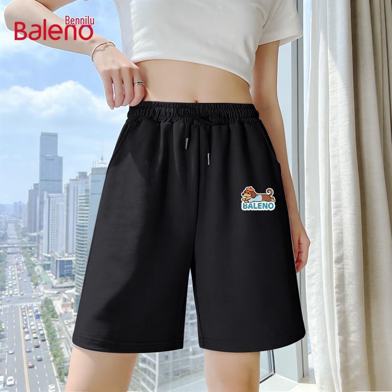 Baleno Women s Drawstring Sport Shorts with BNL Dog Print M