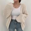 Autumn Leisure Korean Stytle Streetwear TopsCoat Chic Wind Y2k Sweater Vintage Harajuku Lantern Sleeve Women Cardigan Sweater
