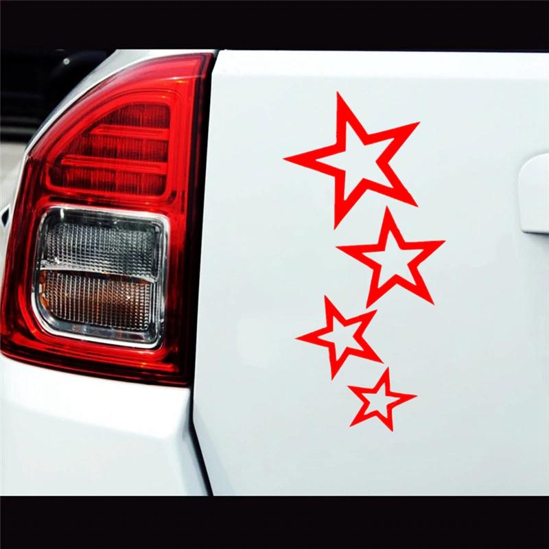 12x24 Cm Stars Car Sticker Vinyl Car Decal Waterproof Stickers On Car Truck Bumper Rear Window No Background