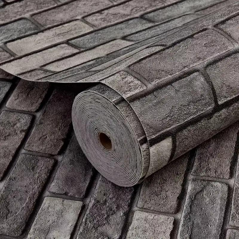 

Утолщенные очень длинные обои с сухим клеем, наклейки на стену с узором под ретро-кирпич, самоклеящаяся контактная бумага, отслаивающиеся и приклеивающиеся, ват 50cm x 1000cm