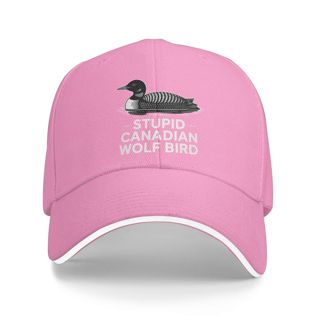 Stupid Canadian Wolf Bird Humor Baseball Cap  Trendy Hip Hop Hats Summer Unisex Men Outdoor Sports Snapback Cap