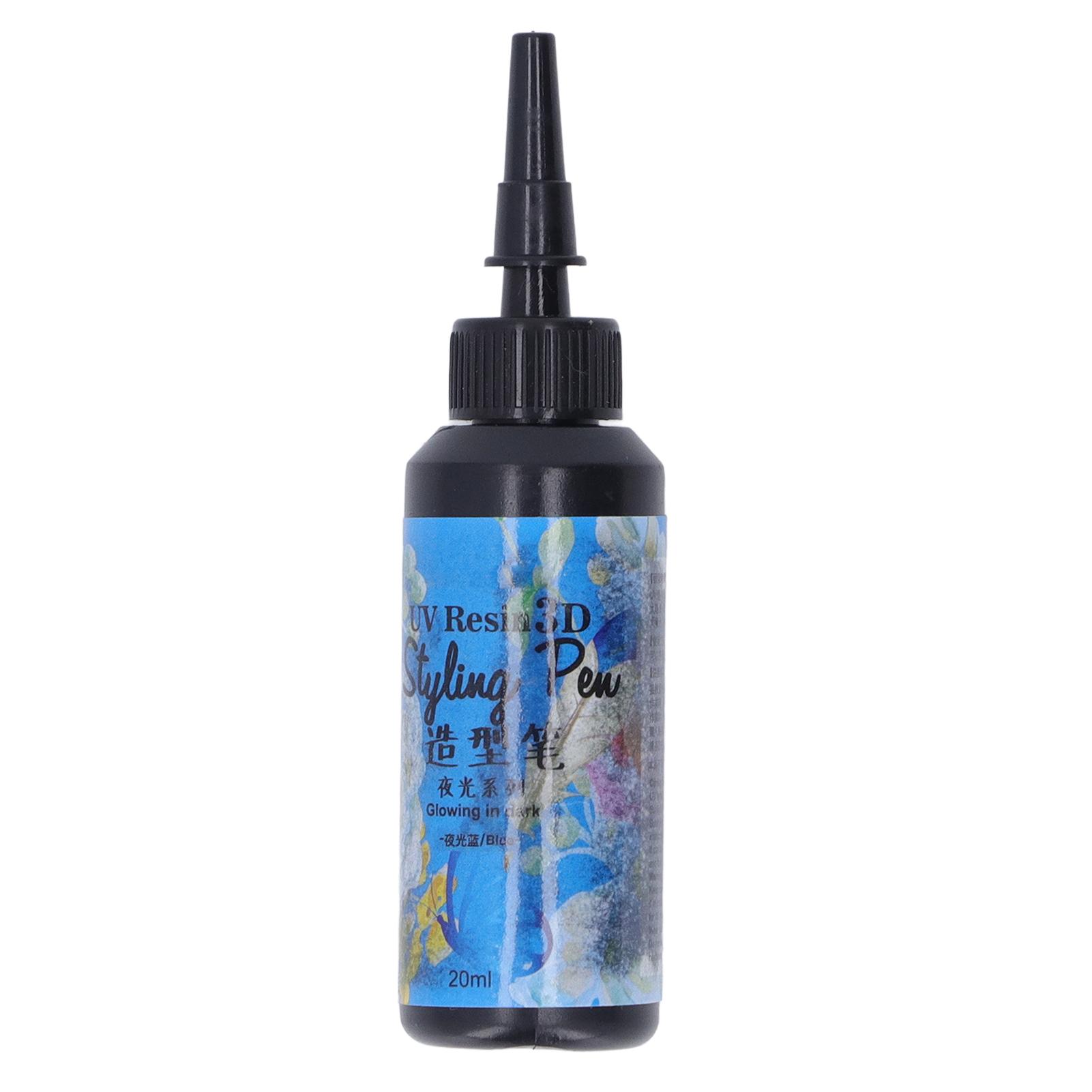 

Светящаяся УФ-смола 20 мл, дизайн в форме ручки, быстрое отверждение, яркий, насыщенный цвет, широко используемая УФ-эпоксидная смола синий