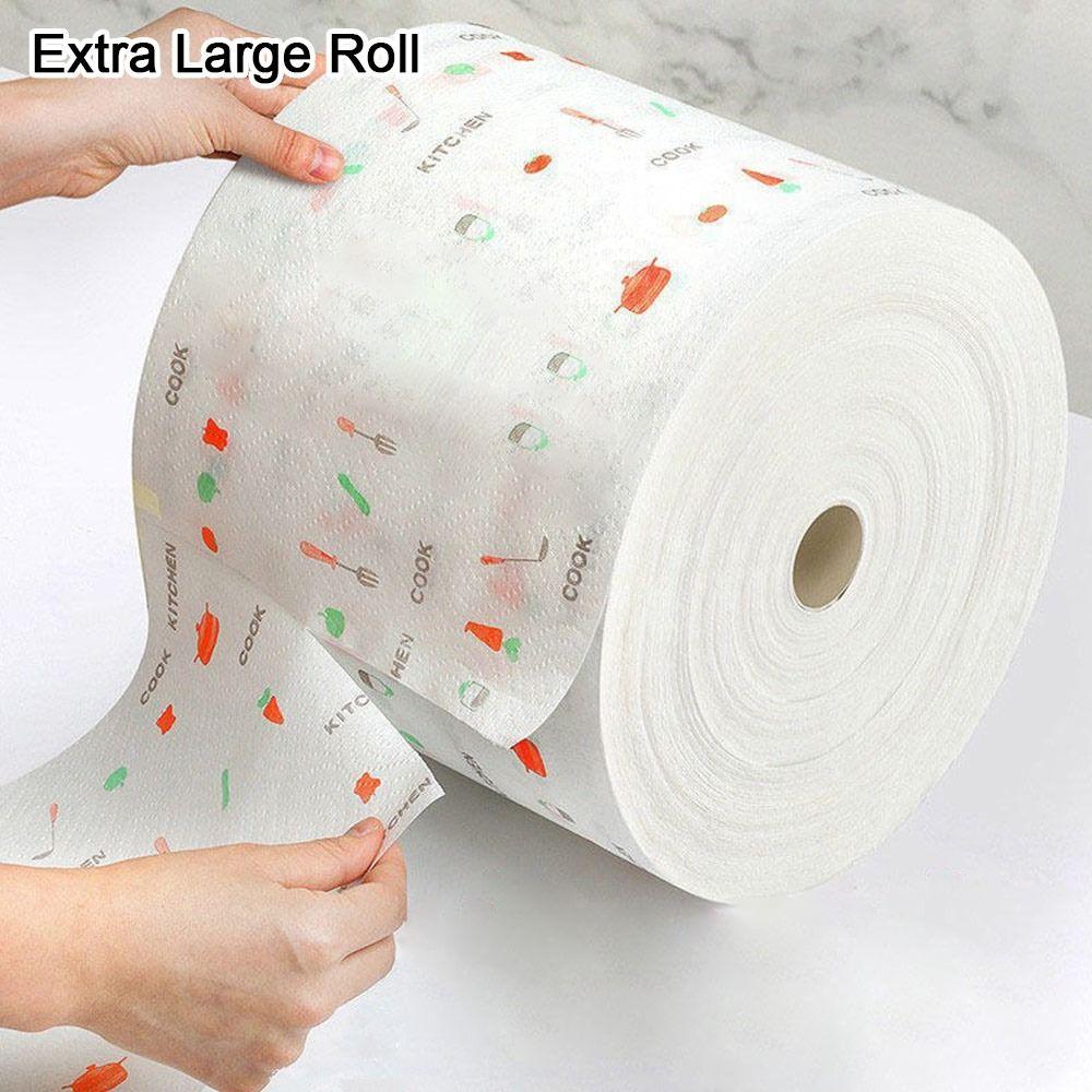 1 Roll Thickened Non-woven Oil-removing Tissue Absorbent Towel Disposable Rags New Kitchen Paper