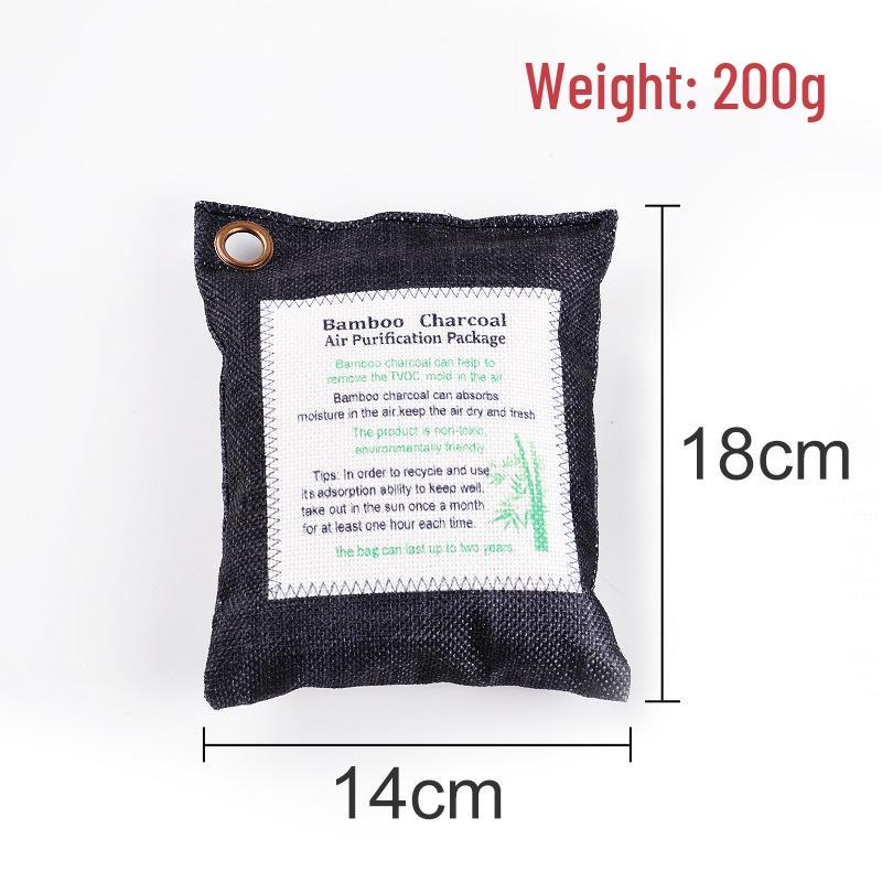 200g Bamboo Charcoal Car Deodorant & Formaldehyde Remover Activated Carbon Bag