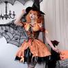 Halloween Adult Costume Witch Costume Masquerade Cos Show Costume Pumpkin Witch Costume Cosplay Dress