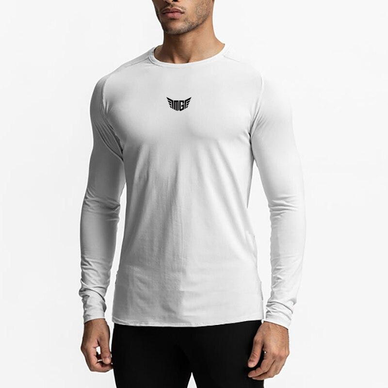 Muscleguys Autumn Sweatershirts Men's Solid Color  Round Neck Vintage Bottoming Shirt Pullover Hoodless
