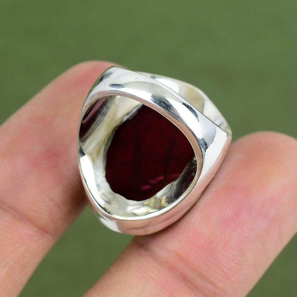 Red Fire Labradorite Ring 925 Sterling Silver Ring Original Gemstone Jewelry Handmade Ring For Gifts Designer Jewelry Available In Ring Size