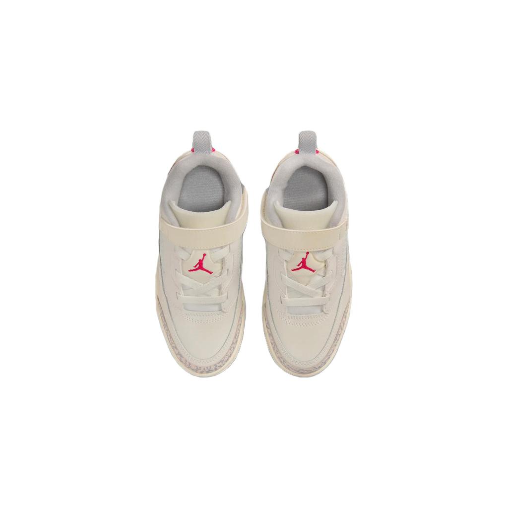 Air Jordan Spizike Low PS Coconut Milk Kids Sneakers Cream Sail University-Red FQ3951-100