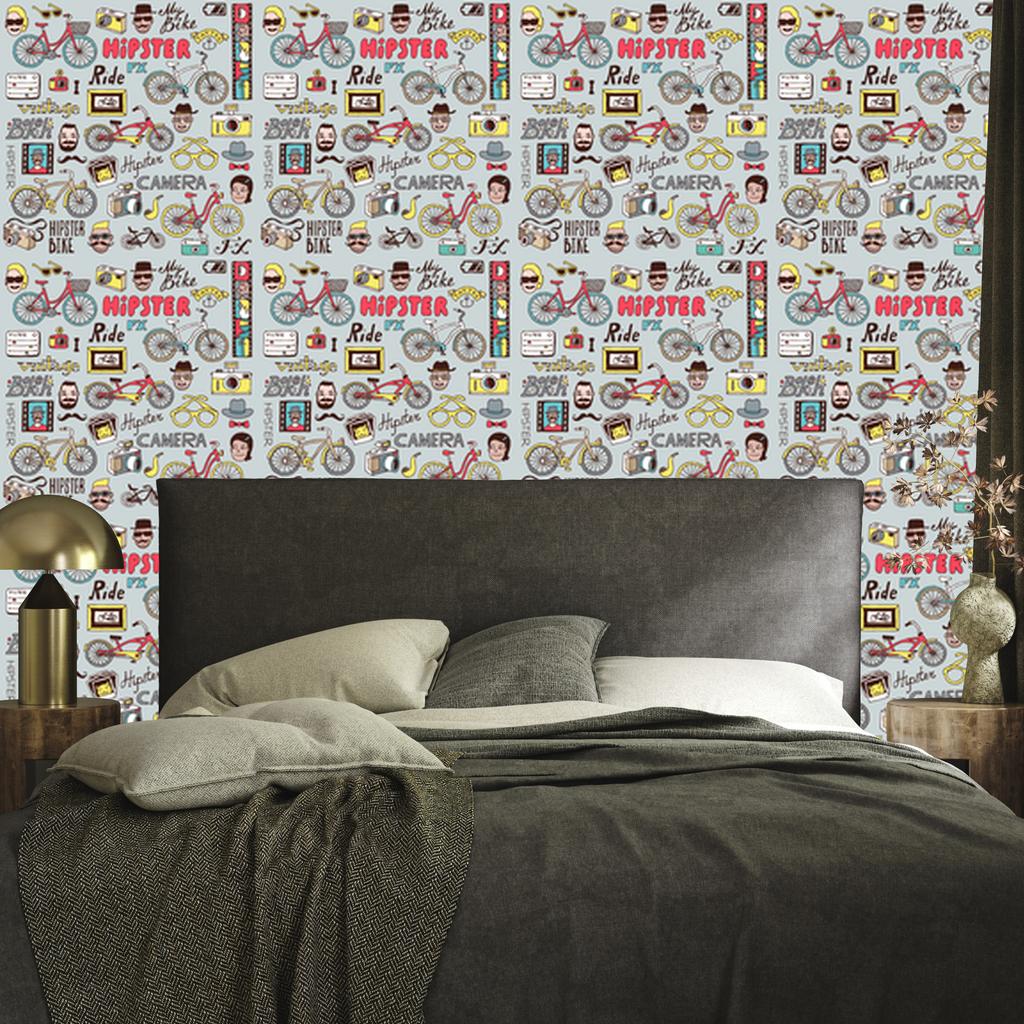 Collage wallpaper for living room and bedroom 50x1000