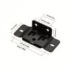 20Pcs+50Pcs Mounting Screws, 2-In-1 Metal Fixing Clips, L-Shaped 90-Degree Connectors For Furniture Shelves, Thickened Brackets For Home Decoration