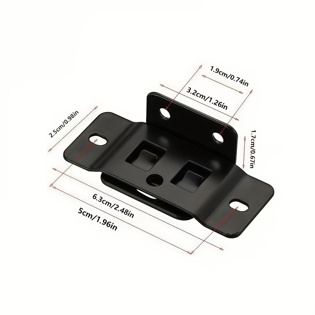 20Pcs+50Pcs Mounting Screws, 2-In-1 Metal Fixing Clips, L-Shaped 90-Degree Connectors For Furniture Shelves, Thickened Brackets For Home Decoration