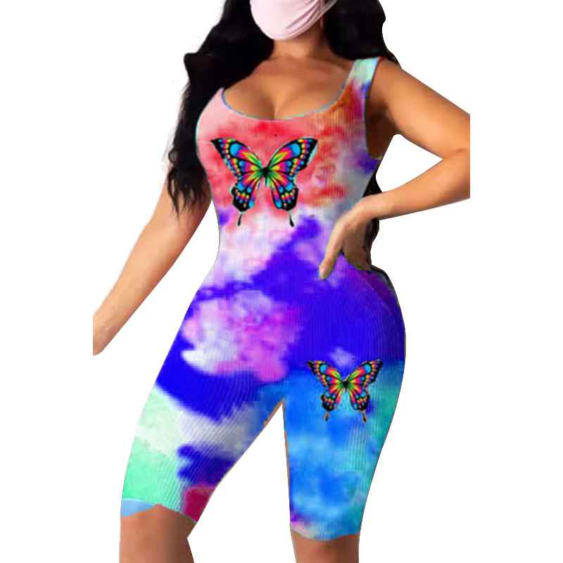 Buy Women Fashion Butterfly Tie-dye 