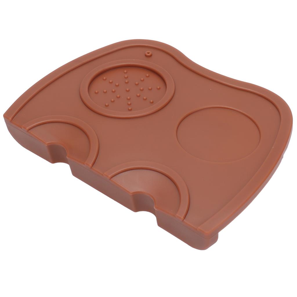Silicone Coffee Tamper Pad Anti Slip Soft Tamper Mat Heat Resistant Corner Tamping Mat for Home