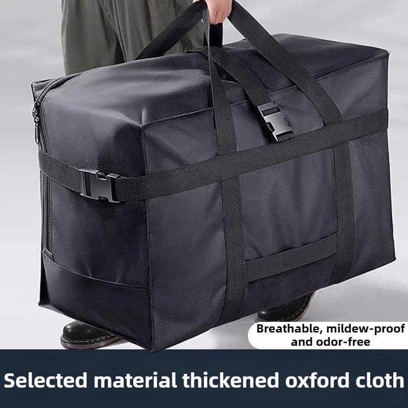 Borsa Portaoggetti Grande Capacità in Spesso Tessuto Oxford Busta per Ordinare Vestiti e Coperte Imballaggio per Trasloco Viaggio Bagaglio da Stiva Accesso