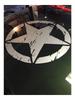 1x White Star Pattern Stylish Car Sticker Decal High Quality Vinyl For Truck SUV