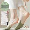 Sommartunna Båtsockor för Kvinnor med Hängslen Lågt Skurna Osynliga Strumpor Halkfria Isilke Halvlånga Strumpor för Kvinnor