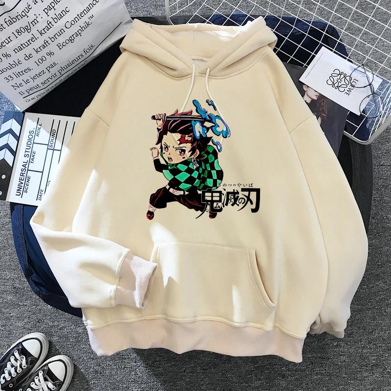 Demon Slayer Japanese Anime Hoodie 2000s Japanese Style Y2k Men's Fashion Casual Hoodie Harajuku Cartoon Hoodie