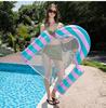 U-Shape Inflatable Pool Float Bed Hammock Mesh Striped for Child Adult PVC