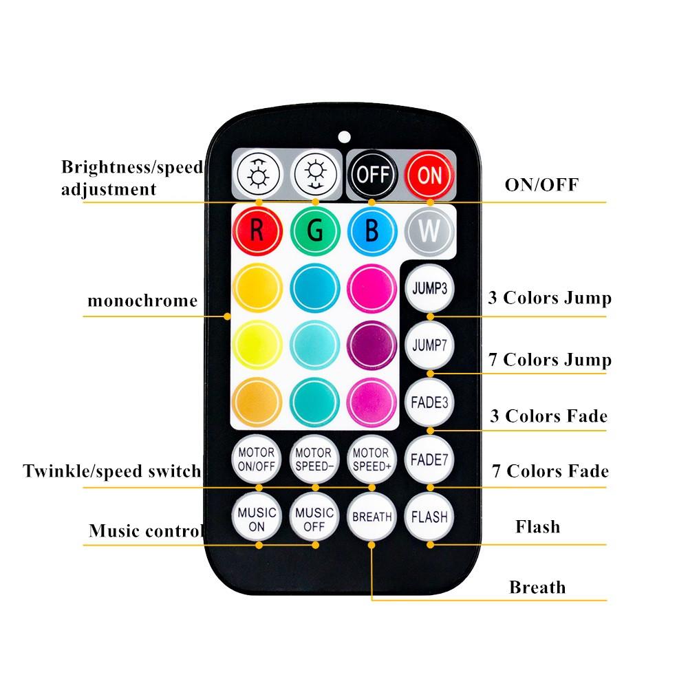 16W RGBW Twinkle Fiber Optic Car Home Headliner Starry Sky Ceiling Light Kit APP