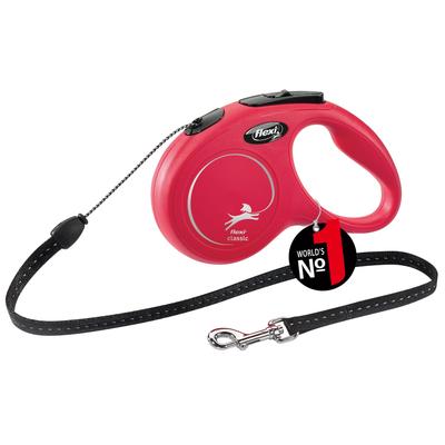 Flexi New Classic Cord S Red (Under 12kg), 5m, [Dog Leash]