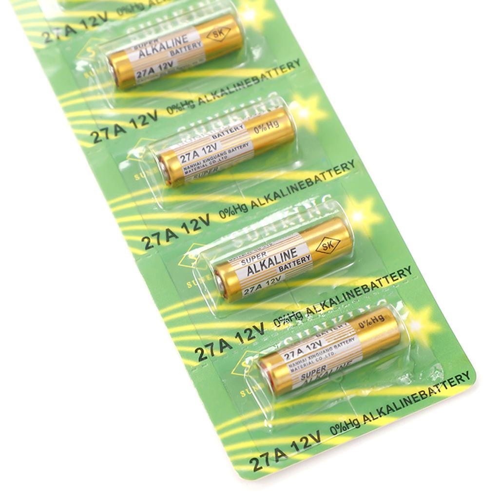 Vylepšené alkalické baterie 27A 12V, všestranné řešení napájení pro bezdrátové zvonky na dálkové ovládání, ochrana proti krádeži hraček