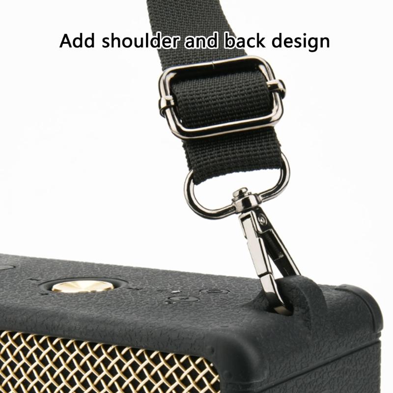 Silicone Case Protector Hollowed Out Designing for EMBT III Wireless Speaker with Adjustable Shoulder Strap